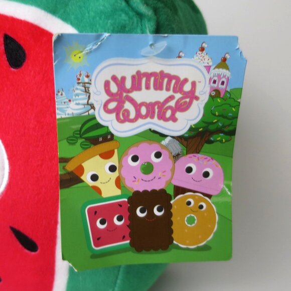 Yummy World 10" Kenji Square Watermelon Plush - Picture 2 of 8